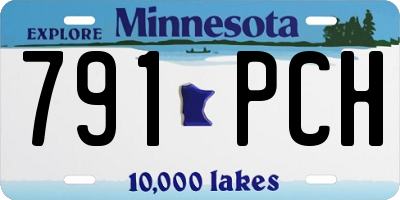 MN license plate 791PCH