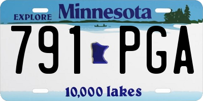 MN license plate 791PGA