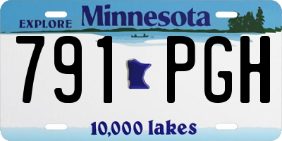 MN license plate 791PGH