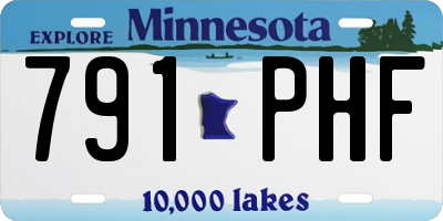 MN license plate 791PHF