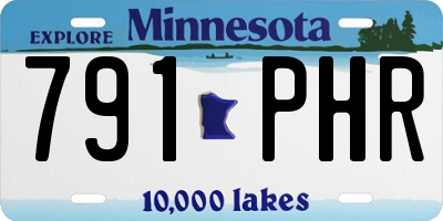 MN license plate 791PHR