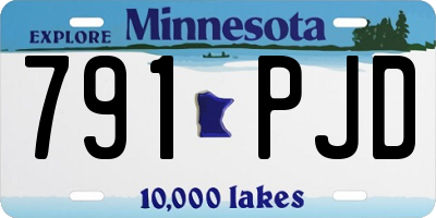 MN license plate 791PJD