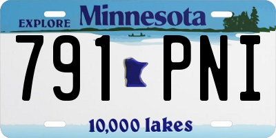 MN license plate 791PNI