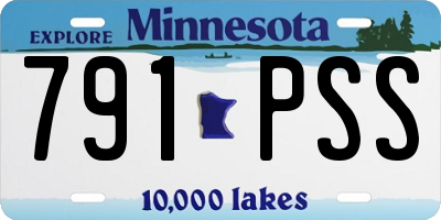 MN license plate 791PSS