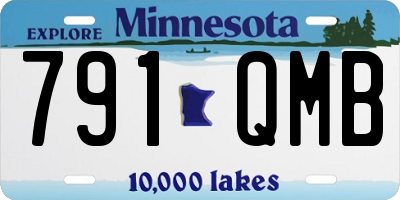 MN license plate 791QMB