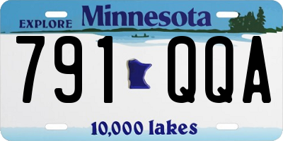 MN license plate 791QQA