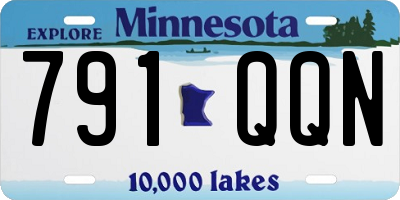 MN license plate 791QQN