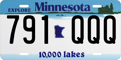 MN license plate 791QQQ