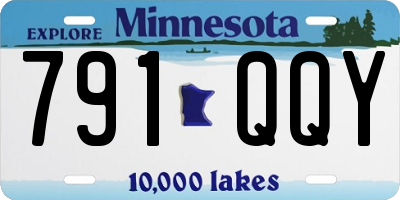 MN license plate 791QQY