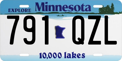 MN license plate 791QZL