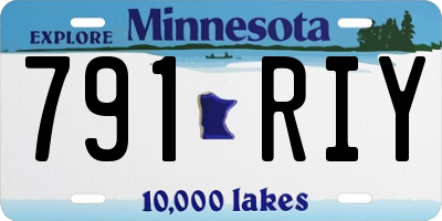 MN license plate 791RIY
