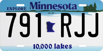 MN license plate 791RJJ