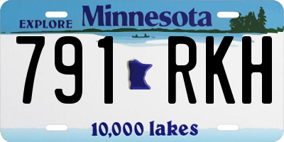 MN license plate 791RKH