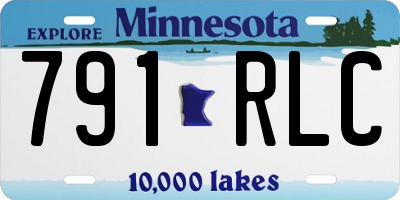 MN license plate 791RLC