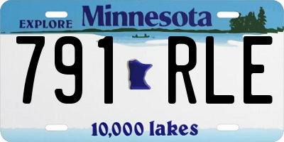 MN license plate 791RLE