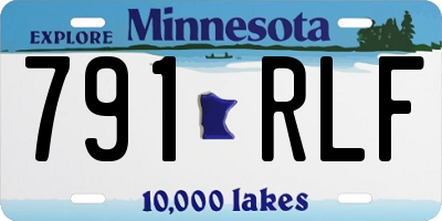MN license plate 791RLF
