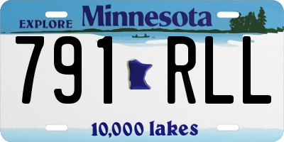 MN license plate 791RLL