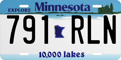 MN license plate 791RLN