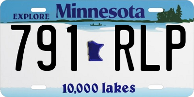 MN license plate 791RLP