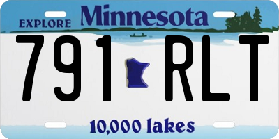 MN license plate 791RLT