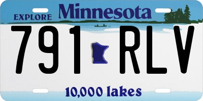 MN license plate 791RLV