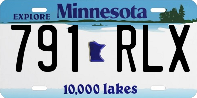 MN license plate 791RLX