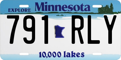 MN license plate 791RLY