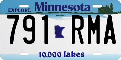 MN license plate 791RMA