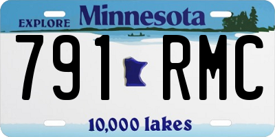 MN license plate 791RMC