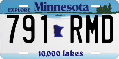 MN license plate 791RMD