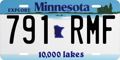 MN license plate 791RMF