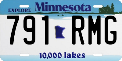 MN license plate 791RMG