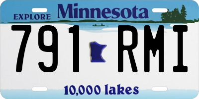 MN license plate 791RMI