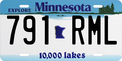 MN license plate 791RML
