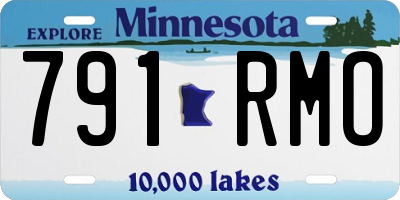 MN license plate 791RMO