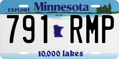 MN license plate 791RMP
