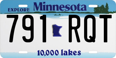 MN license plate 791RQT
