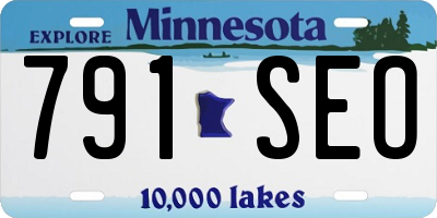 MN license plate 791SEO