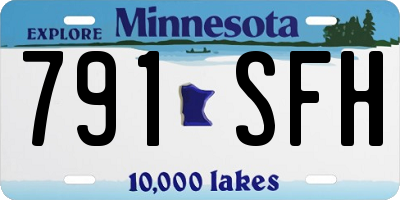 MN license plate 791SFH