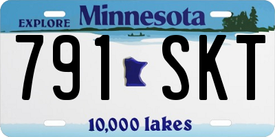 MN license plate 791SKT