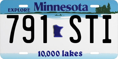 MN license plate 791STI