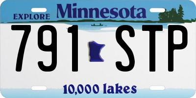 MN license plate 791STP