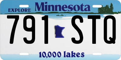 MN license plate 791STQ
