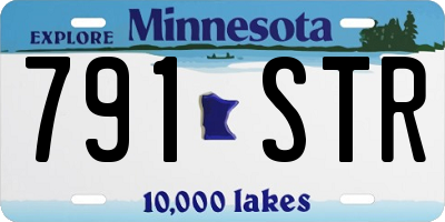 MN license plate 791STR