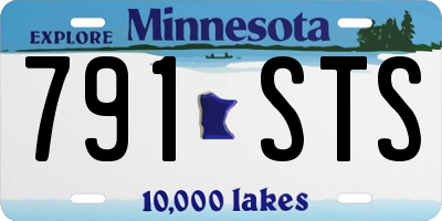 MN license plate 791STS