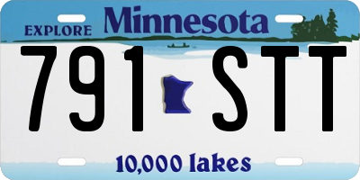 MN license plate 791STT