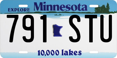 MN license plate 791STU