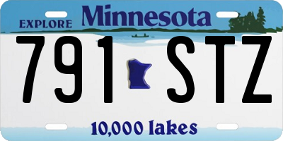 MN license plate 791STZ