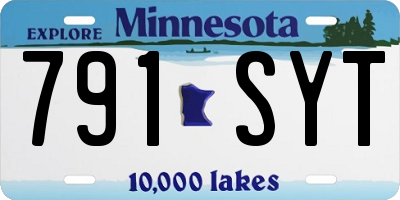 MN license plate 791SYT