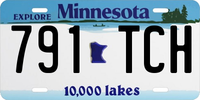 MN license plate 791TCH